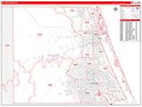 St. Lucie, Fl Carrier Route Wall Map